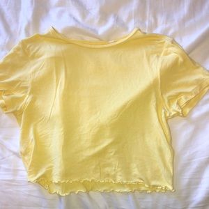 pacsun yellow crop top *worn once*